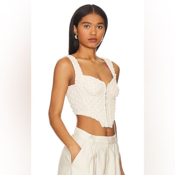 REVOLVE x NBD Donnie bustier in cream medium - Picture 2 of 15